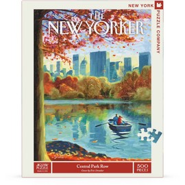 New York Puzzle Company - New Yorker Central Park Row - 500 Piece Jigsaw Puzzle for Family Game Nights by Eric Drooker