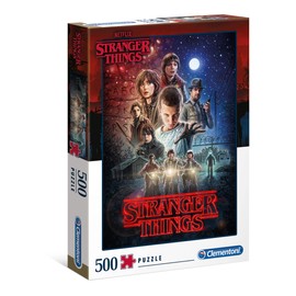 Clementoni 35086 Stranger Things Puzzle 500 Pieces from 9 Years, Colourful Adult Puzzle with Bright Colours, Skill Game for the Whole Family, Great Gift Idea