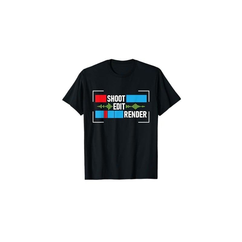 Shoot Edit Render - Videographer Video Editing Video Editor T-Shirt