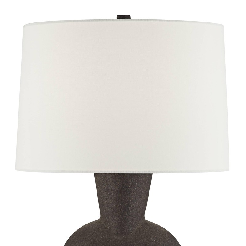 360 Lighting Louise 26 1/4" Modern Black Gourd Table Lamp