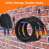 ZexHok Wall Mounted Garage Hooks Tool Organizer, 14 Inch Garage