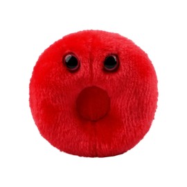 GIANTmicrobes Red Blood Cell Plush –Learn About Blood and Circulatory system with this Educational Gift for Students, Scientists, Blood Donation Professionals, and Anyone with a Healthy Sense of Humor