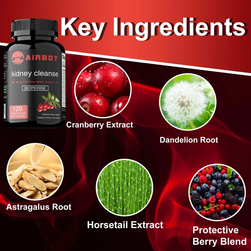 airboy Kidney Cleanse - Detox, Cleanse, Support Kidney Health and