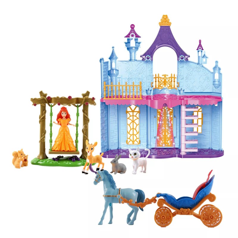 Vokodo Princess Castle Deluxe Playset With Doll Animal Friends And