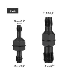 Alltooetools Spark Plug Hole Thread Repair Chaser Tool M10 x 1.0/M12 x 1.25 M14 x 1.5/M18 x 1.5
