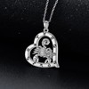 PROESS Scorpio Necklace for Women Sterling Silver Heart Constellations Sign