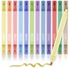 Ysimple Highlighters Pens, 12 pcs Double Ended Aesthetic Pastel Highlighter，Mild