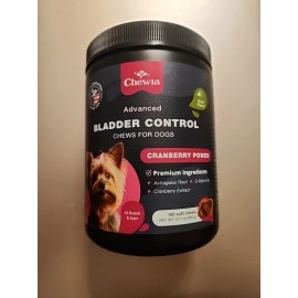 Chewia Dog Advanced Bladder Control Chews Cranberry Power Chews Exp: 02/2026