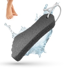 LaRosa PUMICE SPA Foot Shaped Pumice Stone - Black with Cord