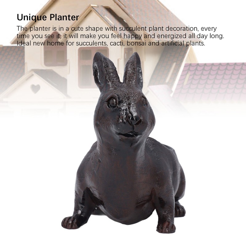 Rabbit Planter Animal Shaped Cartoon Succulent Plant Pot Garden Decoration