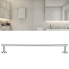 Stainless Steel Single Rod Towel Rack Round Base Bathroom Bedroom