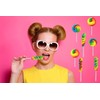 Rainbow Twists and Swirls Lollipop Mix, Mixed Fruit Flavor, Individually