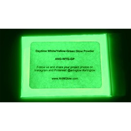 Glow in The Dark Pigment Powder - Neutral and Fluorescent Color for Art Painting, Fine Art, Nail Art Paint, and DIY Crafts - Long Lasting, 10+ Color Options - Neutral Green - (120 Grams)