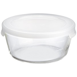 Hario MST-120-TW Heat-resistant Glass Storage Container, Round, 42.3 fl oz (1,200 ml)