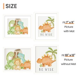 upsimples 10x12 Picture Frame, Display Pictures 7x9 with Mat or 10x12 Without Mat, Wall Hanging Photo Frame, White, 1 Pack