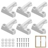 Girihe 6 Pcs Sash Jammers for UPVC Doors, Window Lock