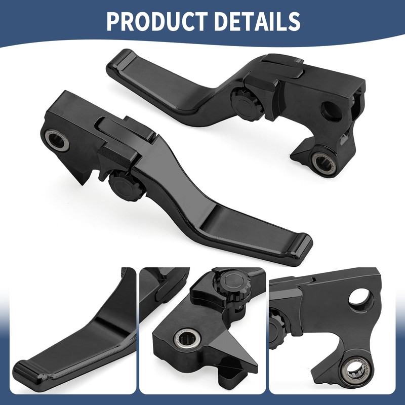 Jiataban Motorcycle Levers Brake Clutch Hand Lever Adjustable Fit for