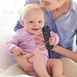 uunida baby Mordedera para Bebe Telefono de Silicona Libre de BPA – Control de Silicona para Bebe - Juguetes para Bebe de 0 a 6 Meses para Aliviar el Dolor de Denticion (Teléfono)