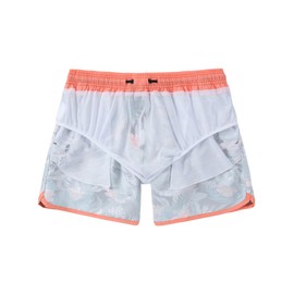 Mens Swim Trunks 5 Inch for Swimming Vintage Men's Bathing Suit Swim Shorts Beach Swimwear Black Floral