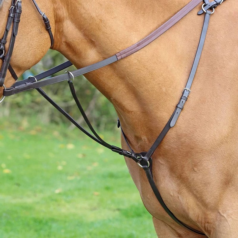 Shires Aviemore Hunt Weight Breastplate-Black Full