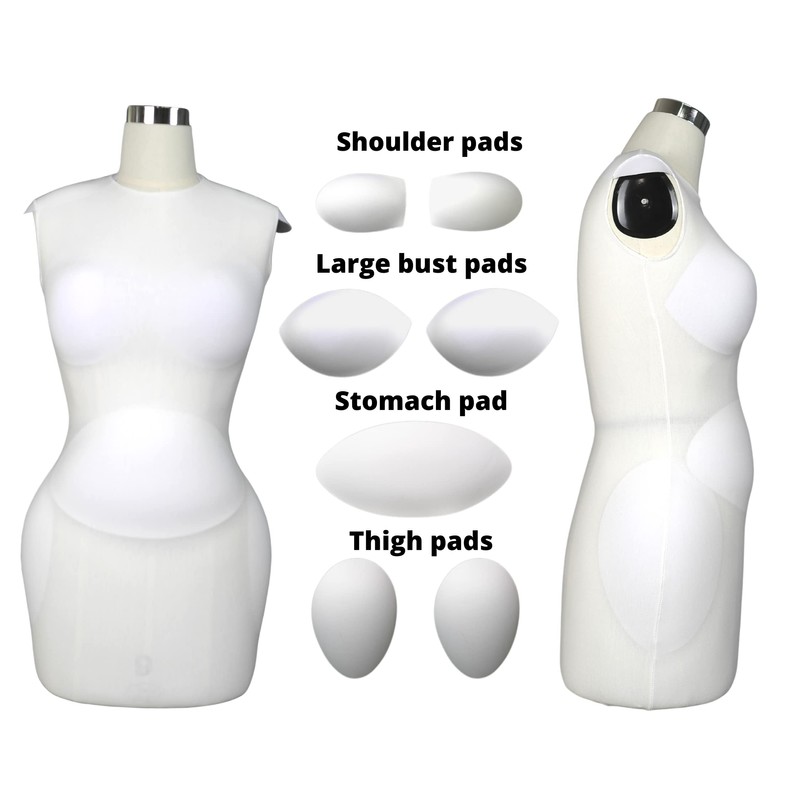 Pro Modular Dress Form Padding Plus Size Kit (24 Pieces)