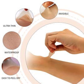 ExcellaElite ExcellaElite Tattoo Cover Up Patch 9 Pcs Waterproof Breathable Tattoo Cover Up, Invisible Skin Concealing Tape for Covering Scars and Birthmarks (130 * 85mm)