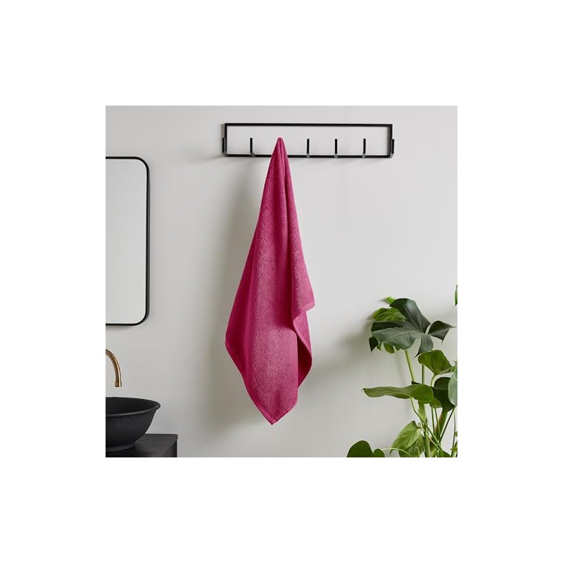 Catherine Lansfield Quick Dry Cotton Hand Towel Hot, 70x120 cm,