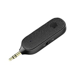 ULTECHNOVO Wireless Aux Audio Receiver Transmitter Built Microphone Compact Easy to Carry Dual Signal Receiving Transmitting for Various Devices