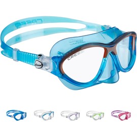 Cressi Moon Kid Mask, water activity mask for children, blue / orange, one size
