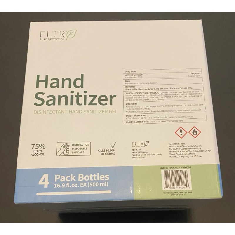 FLTR PURE PROTECTION Hand Sanitizer DISINFECTANT HAND SANITIZER GEL 75%
