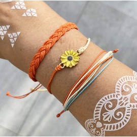 choice of all Cute Bracelet Boho Friendship Bracelets for Women Surfer Wave Blue Bracelet Adjustable String Ankle Bracelets Stack Trendy Stocking Stuffers Christmas Gifts