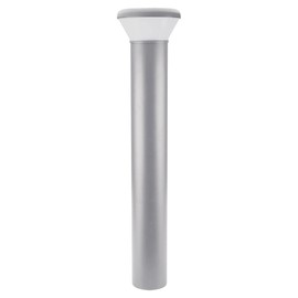 Trace-Lite AXB Series Round LED Bollard (Silver Finish), 42" 26W 4000K 120-277VAC for Pedestrian walkways, Office Buildings, Retail entryways and Sidewalks.