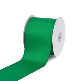 Creative Ideas, 3" Inch Solid Grosgrain Ribbon, 25 Yards, Emerald Green, 25 yd