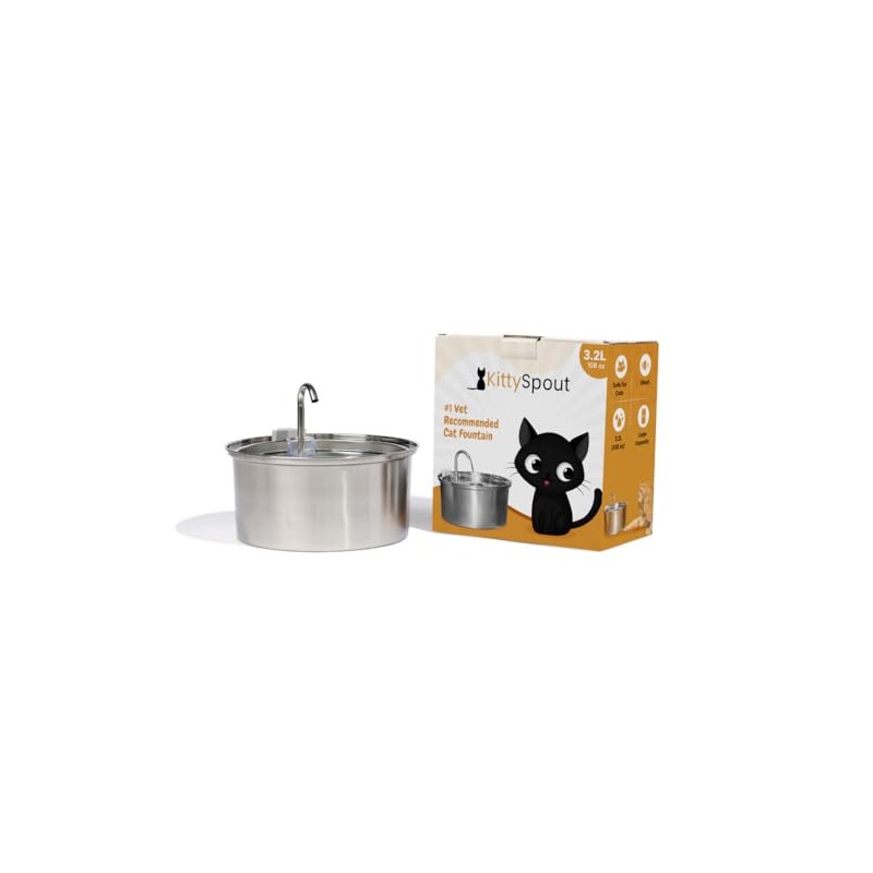 KittySpout Cat Water Fountain Filters for 108oz/3.2L… (2 Month Supply: