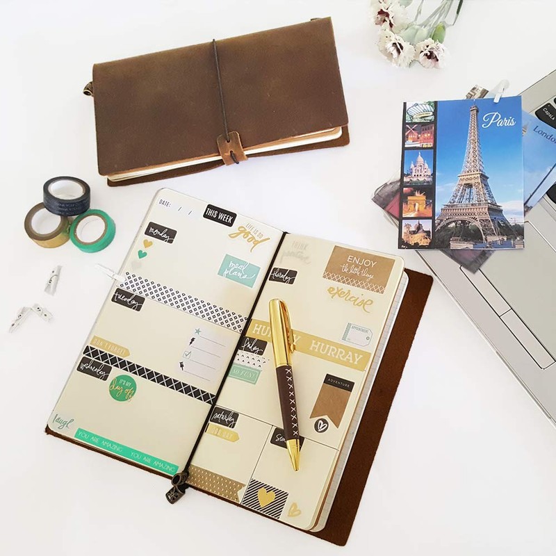 Traveller's Notebook Elastic Bands - Leather Journal Refill Connection Band