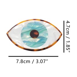 Big Evil Eye Claw Clips,Cellulose Acetate Hair Clips,Hair Claw Clips for Women,S3