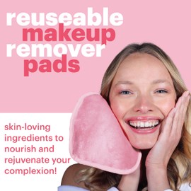 Reusable Makeup Remover Pads by Afterspa, Face Towels, Mini Eye Makeup Remover Wipes, Vegan, Cruelty Free, Small, Pack of 12
