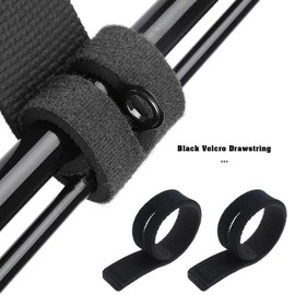 10PCS Fishing Rod Straps for Tieing Fishing Rods Adjustable Stretchy Fishing Rod Bracket Belts Magic Band Fishing Rod Fixed Belt Fishing Tackle Tie Bag Accessories