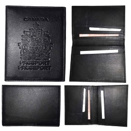 Unbranded Canadian Leather passport cover. Wallet. Canada Passport case. Passport holder