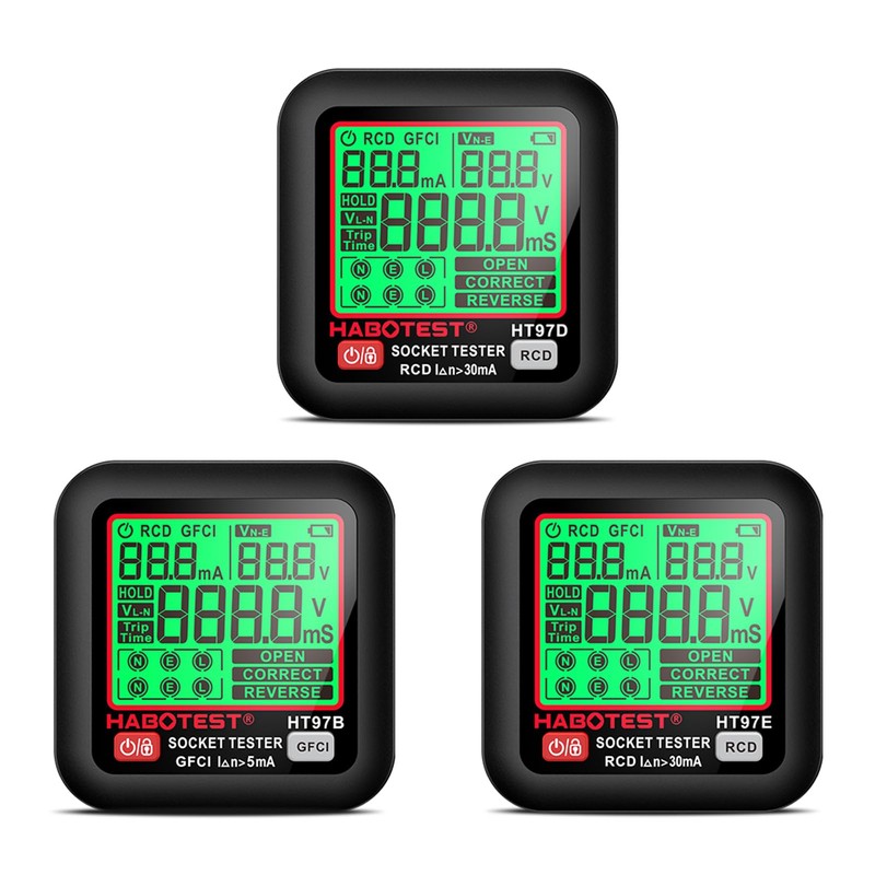 Irfora HT97D Digital Socket Tester Voltage Test EU Socket Detector