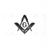 CafePress Masonic Aluminum License Plate, Front License Plate, Vanity Tag