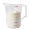 Taza medidora de goma, Transparente, 3,78L