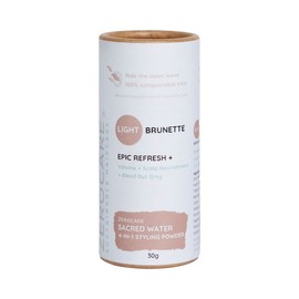 Zerocare Sustainable Haircare Sacred Water Styling Powder - Light Brunette, 30g