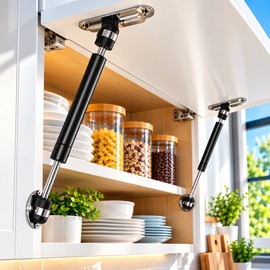 2PCS Gas Spring Lift Supports for Cabinet Lids – Hydraulic Strut Support for Doors, Tool Boxes & Storage Lids