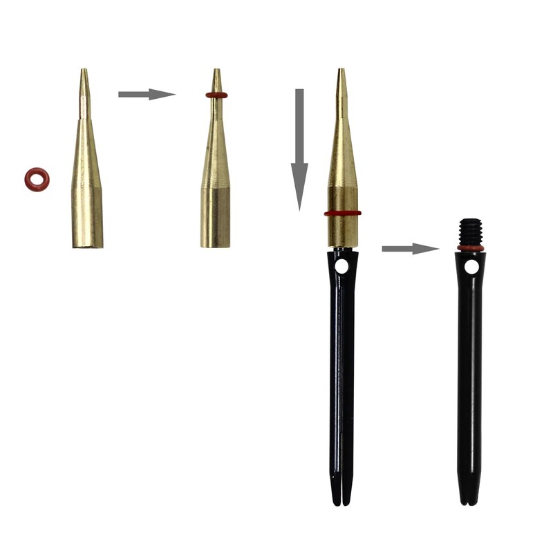 PolyMath Dart Accessory Set, Dart Flights Puncher Tool, Aluminium Flights