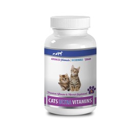 cat Heart Supplements - Cats Ultra Vitamins - Premium Vitamins and Minerals - CHEWABLE - cat Vitamin c - 1 Bottle (90 Chews)