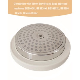 Stainless Steel Shower Holder, Precision Screen, Silicone Gasket for Breville/Sage Espresso Machine, 900 Series, BES900XL BES920XL BES980XL BES990