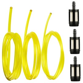 Petrol Hose Fuel Hose Set with 3 Universal Petrol Filter Diesel Hose Chainsaw Replacement Parts for Brush Cutter Petrol Hose 4 Pieces PVC Oil Hose for Brush Cutter Lawn Mower Chainsaw