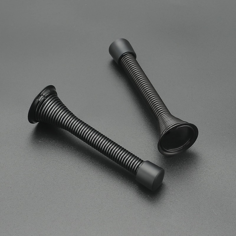 Ravinte Door Stoppers, 12 Pack Black Spring Door Stops with