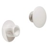 Gedotec Screw Covers White Blanking Plugs Round Screw Caps for